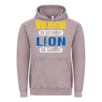 Vintage Zinc wolverine on saturday lion on sunday fans detroit vintage pullover hoo Vintage Hoodie - linhVisuals