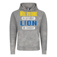 Cloud Rock wolverine on saturday lion on sunday fans detroit vintage pullover hoo Vintage Hoodie - linhVisuals