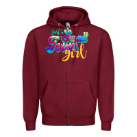 Burgundy just a small town girl Zipper Hoodie - JahusDesignShop