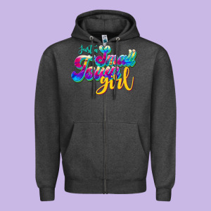 Just A Small Town Girl Zipper Hoodie Designed By Jahusdesignshop