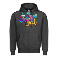 Charcoal Heather just a small town girl Zipper Hoodie - JahusDesignShop