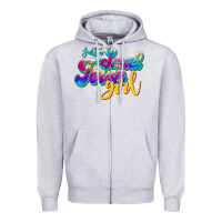 Heather Grey just a small town girl Zipper Hoodie - JahusDesignShop