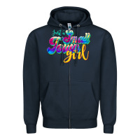 Navy just a small town girl Zipper Hoodie - JahusDesignShop
