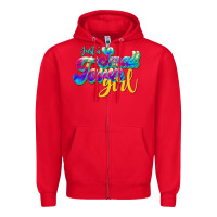 Red just a small town girl Zipper Hoodie - JahusDesignShop