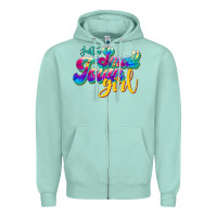Seafoam just a small town girl Zipper Hoodie - JahusDesignShop