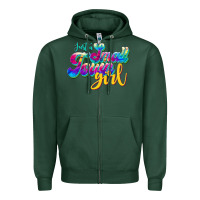 Sports Green just a small town girl Zipper Hoodie - JahusDesignShop