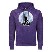Cloud Purple santa bigfoot christmas rock funny sasquatch believe xmas t shirt Vintage Hoodie - linhVisuals