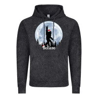 Vintage Black santa bigfoot christmas rock funny sasquatch believe xmas t shirt Vintage Hoodie - linhVisuals