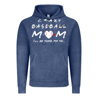 Vintage Denim baseball coach crazy mom baseball Vintage Hoodie - linhVisuals