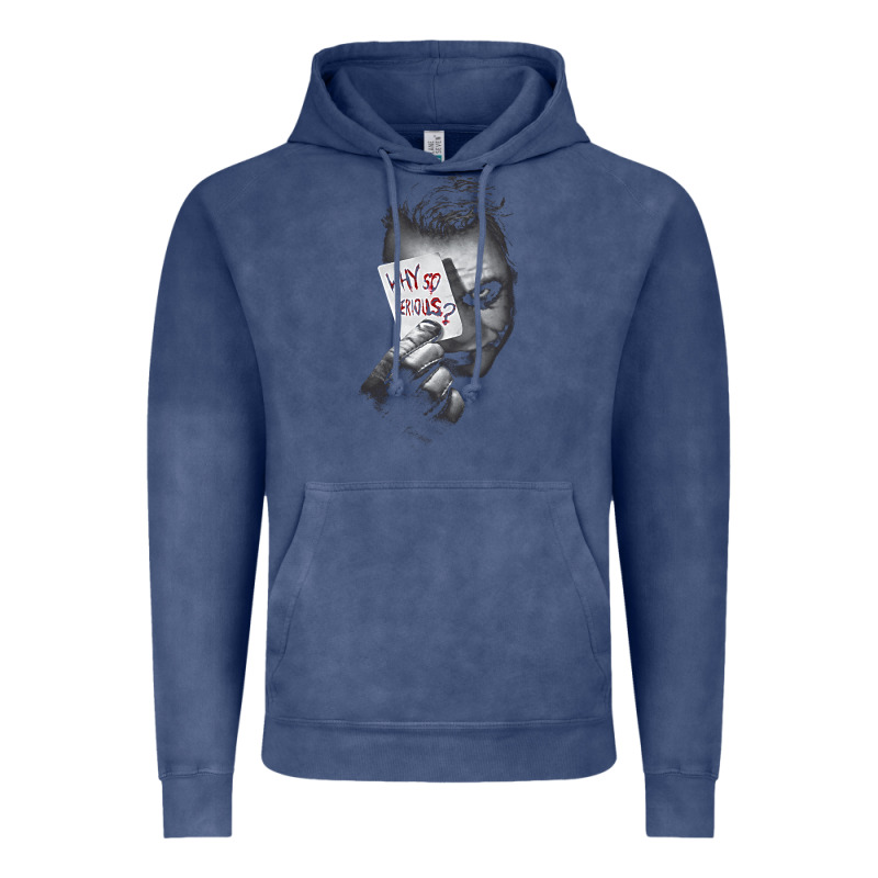 Us Dc Dark Knight Photo Why So Serious 01 Black H Pullover Hoodie Vintage Hoodie by linhVisuals | Teevron
