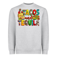 Heather Grey tacos and tequila Heavyweight Sweatshirt - RanaPortraitStore