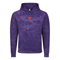 Cloud Purple womens favorite daughter heart distressed vintage faded classic t shir Vintage Hoodie - linhVisuals