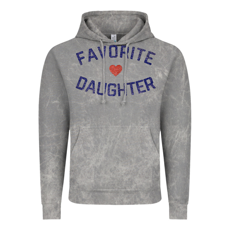Womens Favorite Daughter Heart Distressed Vintage Faded Classic T Shir Vintage Hoodie by linhVisuals | Teevron