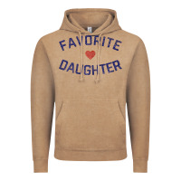 Vintage Coffee womens favorite daughter heart distressed vintage faded classic t shir Vintage Hoodie - linhVisuals