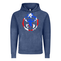 Vintage Denim taino coqui symbol   boricua   hispanic heritage t shirt Vintage Hoodie - linhVisuals