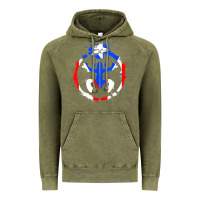 Vintage Olive taino coqui symbol   boricua   hispanic heritage t shirt Vintage Hoodie - linhVisuals