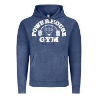 Vintage Denim POWERHOUSE GYM POPULAR Vintage Hoodie - linhVisuals