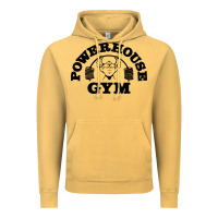 Vintage Mustard POWERHOUSE GYM Vintage Hoodie - linhVisuals