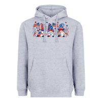 Heather Grey 4th of july gnomes libbey glass Heavyweight Hoodie - RanaPortraitStore