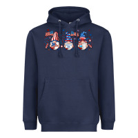 Navy 4th of july gnomes libbey glass Heavyweight Hoodie - RanaPortraitStore