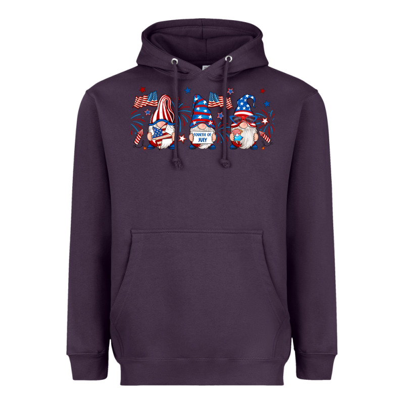 4th Of July Gnomes Libbey Glass Heavyweight Hoodie by RanaPortraitStore | Teevron