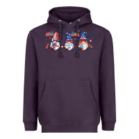 Plum 4th of july gnomes libbey glass Heavyweight Hoodie - RanaPortraitStore