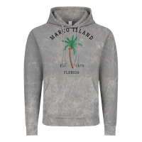 Cloud Rock womens marco island florida colorful palm tree retro novelty art v nec Vintage Hoodie - linhVisuals