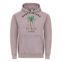 Vintage Zinc womens marco island florida colorful palm tree retro novelty art v nec Vintage Hoodie - linhVisuals