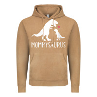 Vintage Camel womens mommysaurus mom and baby dinosaur v neck t shirt Vintage Hoodie - linhVisuals
