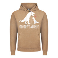 Vintage Coffee womens mommysaurus mom and baby dinosaur v neck t shirt Vintage Hoodie - linhVisuals