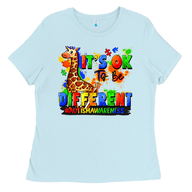 It's Ok To Be Different Autism Awareness Ladies Tee by FaDigitalArtStudio | Teevron