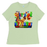 Matcha it's ok to be different autism awareness Ladies Tee - FaDigitalArtStudio