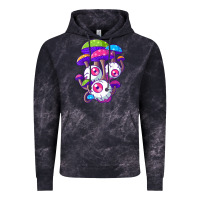 Cloud Black psychedelic mushroom hippie magic fungus shrooms trance rave t shirt Vintage Hoodie - linhVisuals