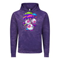 Cloud Purple psychedelic mushroom hippie magic fungus shrooms trance rave t shirt Vintage Hoodie - linhVisuals