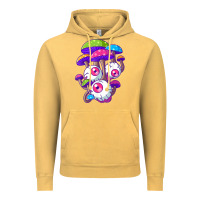Vintage Mustard psychedelic mushroom hippie magic fungus shrooms trance rave t shirt Vintage Hoodie - linhVisuals