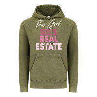 Vintage Olive this girl sells real estate realtor real estate agent broker t shirt Vintage Hoodie - linhVisuals