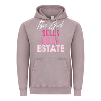 Vintage Zinc this girl sells real estate realtor real estate agent broker t shirt Vintage Hoodie - linhVisuals