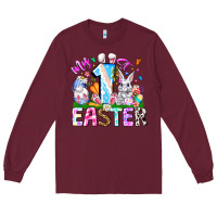 Burgundy My 1st Easter Long Sleeve Tee - CowhideDigitalArt