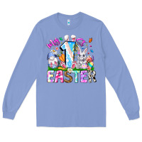 Colony Blue My 1st Easter Long Sleeve Tee - CowhideDigitalArt