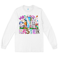 White My 1st Easter Long Sleeve Tee - CowhideDigitalArt