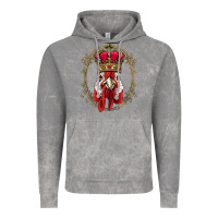 Cloud Rock chicken chick king chicken wearing crown queen chicken animal 228 roos Vintage Hoodie - linhVisuals