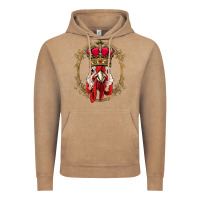 Vintage Coffee chicken chick king chicken wearing crown queen chicken animal 228 roos Vintage Hoodie - linhVisuals