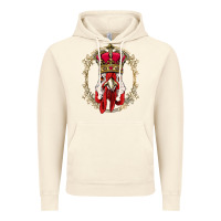 Vintage Artic chicken chick king chicken wearing crown queen chicken animal 228 roos Vintage Hoodie - linhVisuals