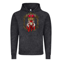 Vintage Black chicken chick king chicken wearing crown queen chicken animal 228 roos Vintage Hoodie - linhVisuals