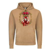 Vintage Camel chicken chick king chicken wearing crown queen chicken animal 228 roos Vintage Hoodie - linhVisuals