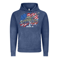 Vintage Denim world of tanks veterans day collection (t26e3 eagle 7) t shirt Vintage Hoodie - linhVisuals