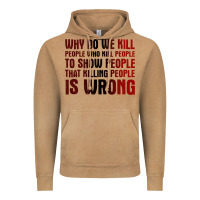 Vintage Camel why do we kill people who kill people to show that killing people Vintage Hoodie - linhVisuals