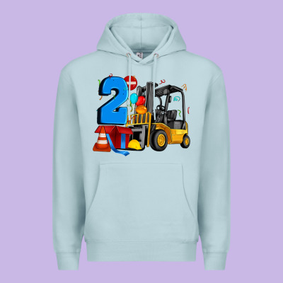 Forklift Birthday Two Premium Hoodie Designed By Artiststas