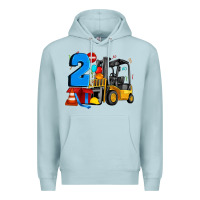Blue Mist forklift birthday two Premium Hoodie - Artiststas