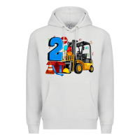 Dove Grey forklift birthday two Premium Hoodie - Artiststas